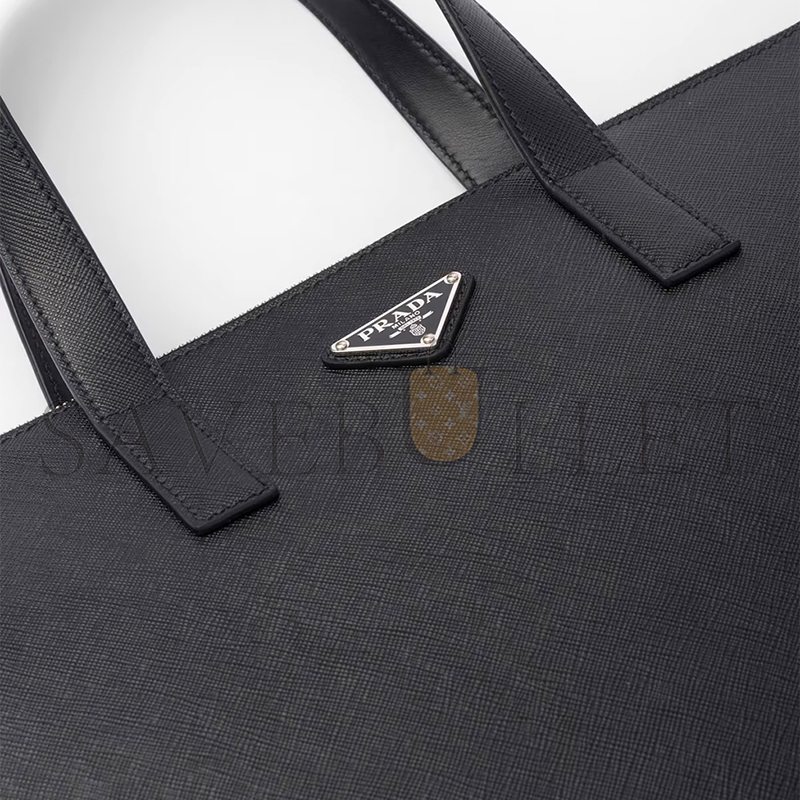 Pra*a saffiano leather tote 2vg039 (40*30*9cm)